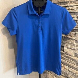 Columbia women’s Omni-wick birdie polo in royal blue size large